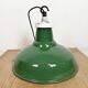 Industrial British Green Enamel Factory Pendant Lamp, 1960s