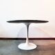 Table tulipe en travertin par Maurice Burke pour Arkana, 1970s