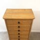 Vintage rattan chest of drawers by Audoux Minet