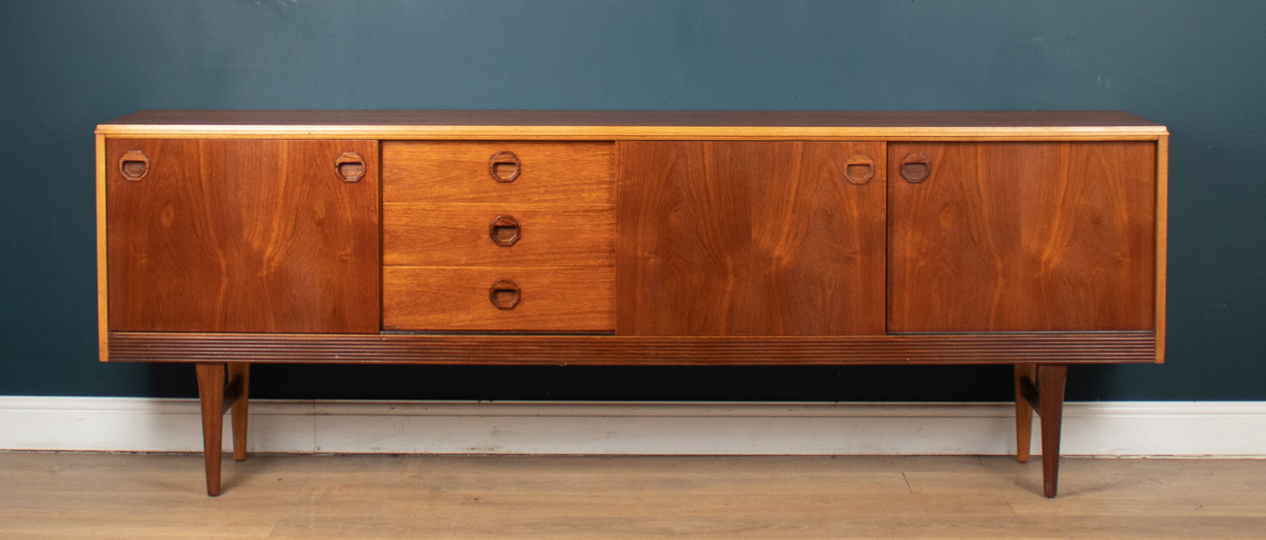 Retro 1960s long teak sideboard by elliots of newbury eon
