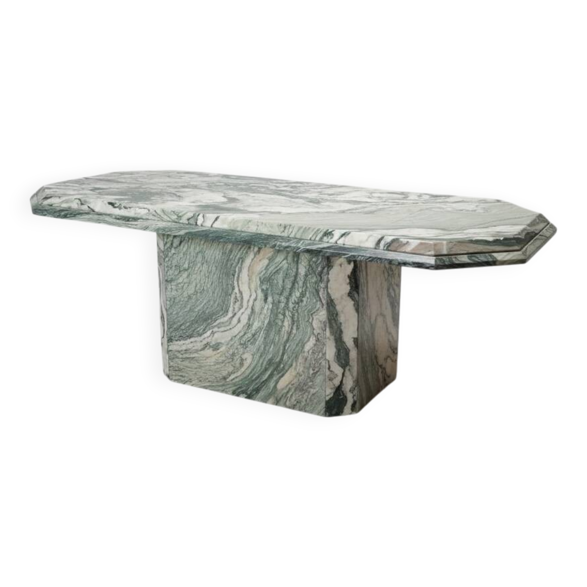 Green marble table Luana