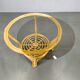 Italian Mid Century Rattan Coffee Table with Glass Top, 1960s