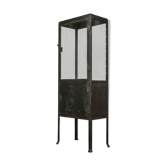 Cabinet dentiste vintage industrial - armoire metal glass