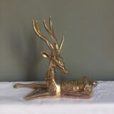 Vintage brass royal deer