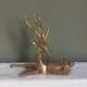 Cerf royal en laiton vintage