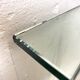 Minimalist glass and metal desk from the 1970s