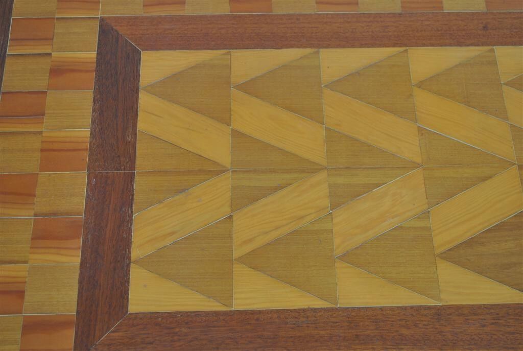 Table low wood and gilded wrought iron style 1940