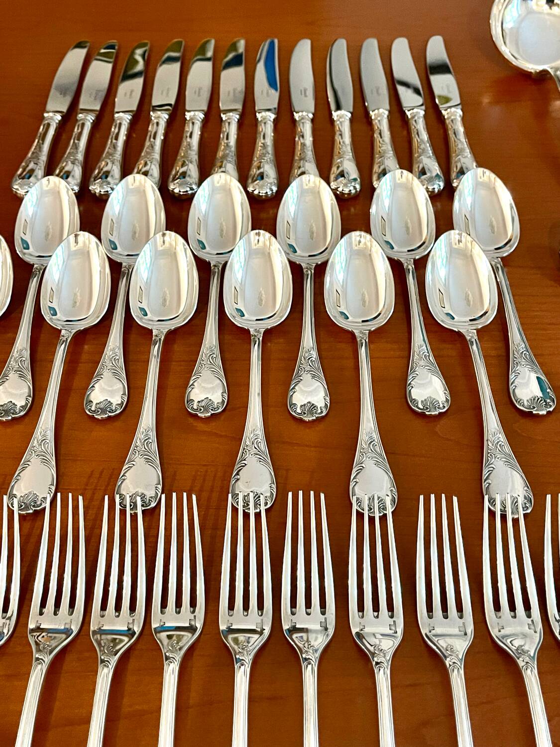 Christofle Marly cutlery set new condition 49 pieces