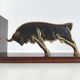 Pair of vintage bulls bookends 1960