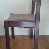 Vintage wood and fabric chair