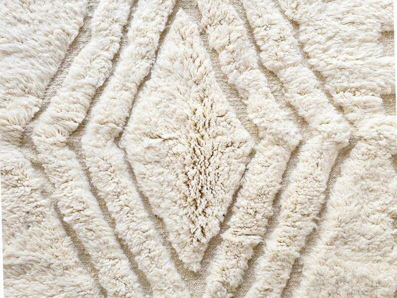 Tapis beni mrirt tissé main traditionnelle taille 150 x 250 cm