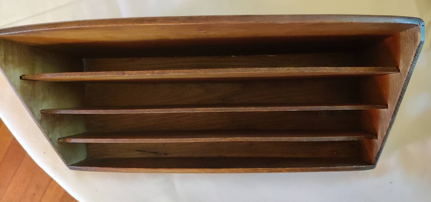 Old mail rack letter holder