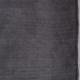 Old hemp tablecloth dyed in dark grey