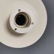 Une lampe suspendue minimaliste blanche de Lyfa Danemark, années 1980.