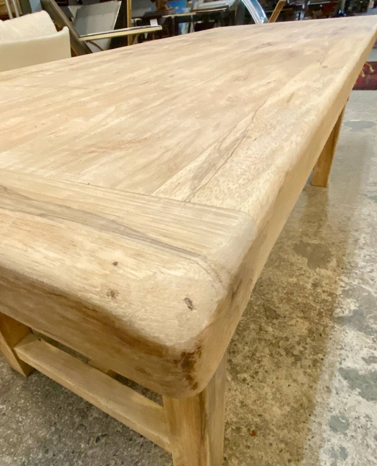Solid wood dining table