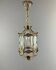 Bronze and engraved glass lantern, early 20th century