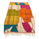 Multicoloured handmade wool Berber rug – 162 × 257 cm