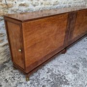 Mahogany glass sideboard, 1950
