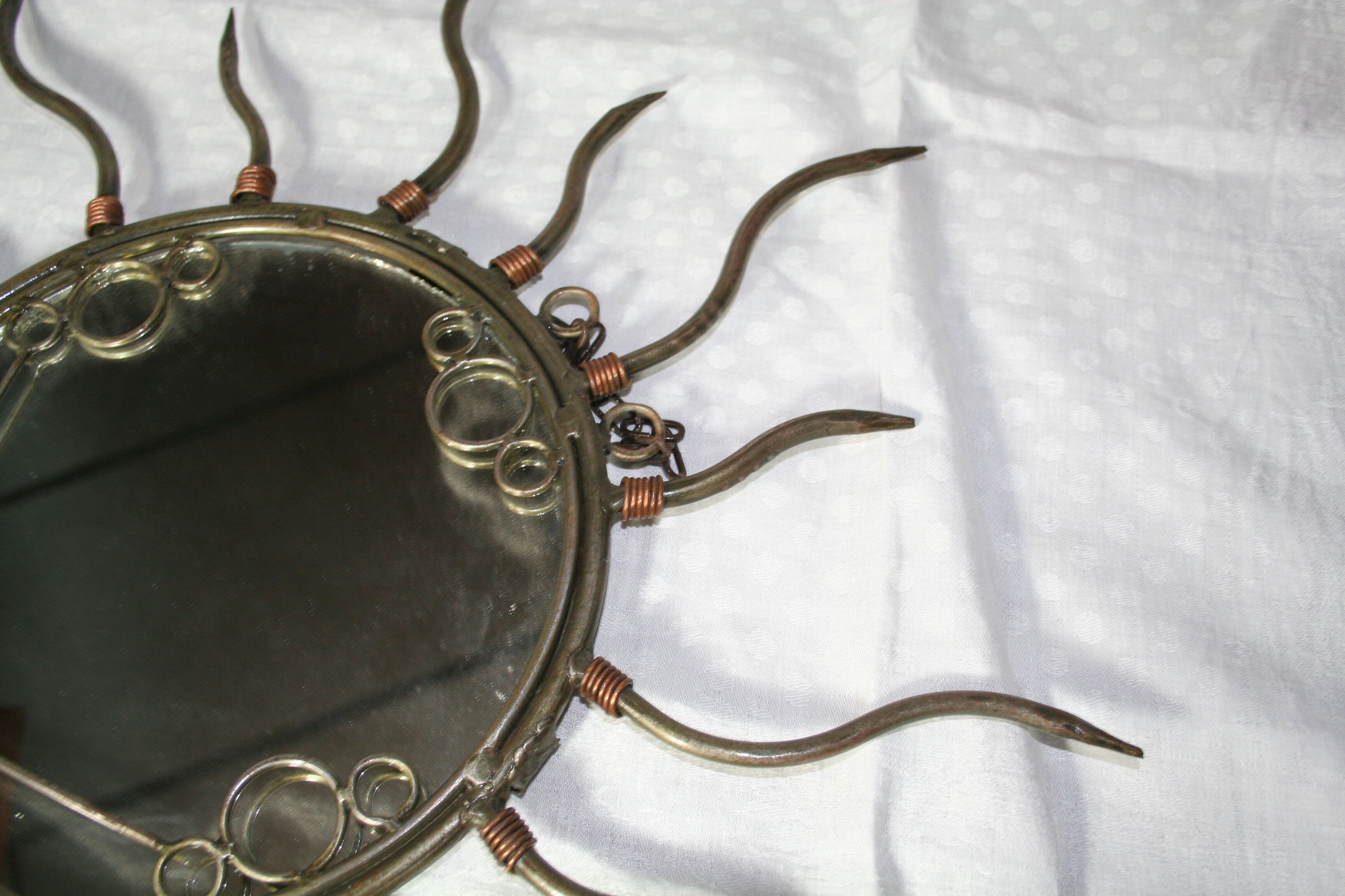 Sun metal mirror 20cm