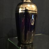 Vase soliflore royal blue and silver years 1930 1940