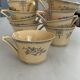 Iron earth tea cup St Amand - antique French earthenware with patina
