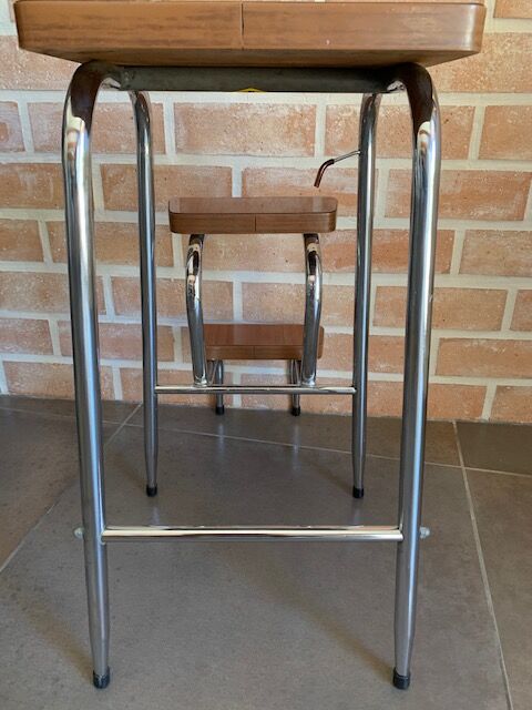 Stepladdler in vintage formica 70s