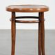Antique bentwood stool from early 1900s with a seat with beautiful details