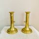 Pair of Louis Philippe candlesticks from the 19th century in solid brass