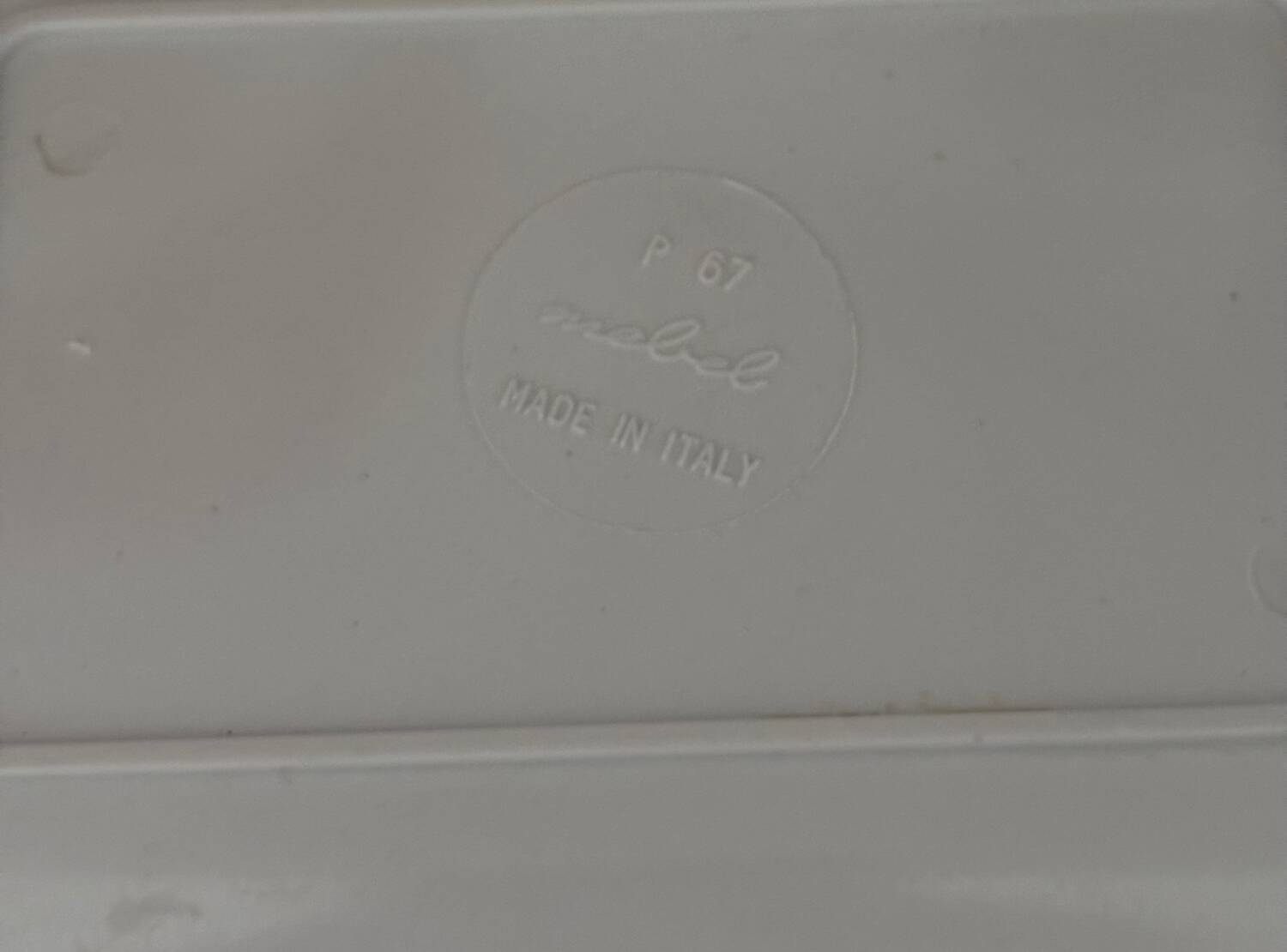 Vintage melamine pocket emptier Mebel Lorenzo Prato