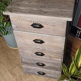Grey rag picker 5 drawers