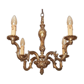 Brass chandelier 5 branches