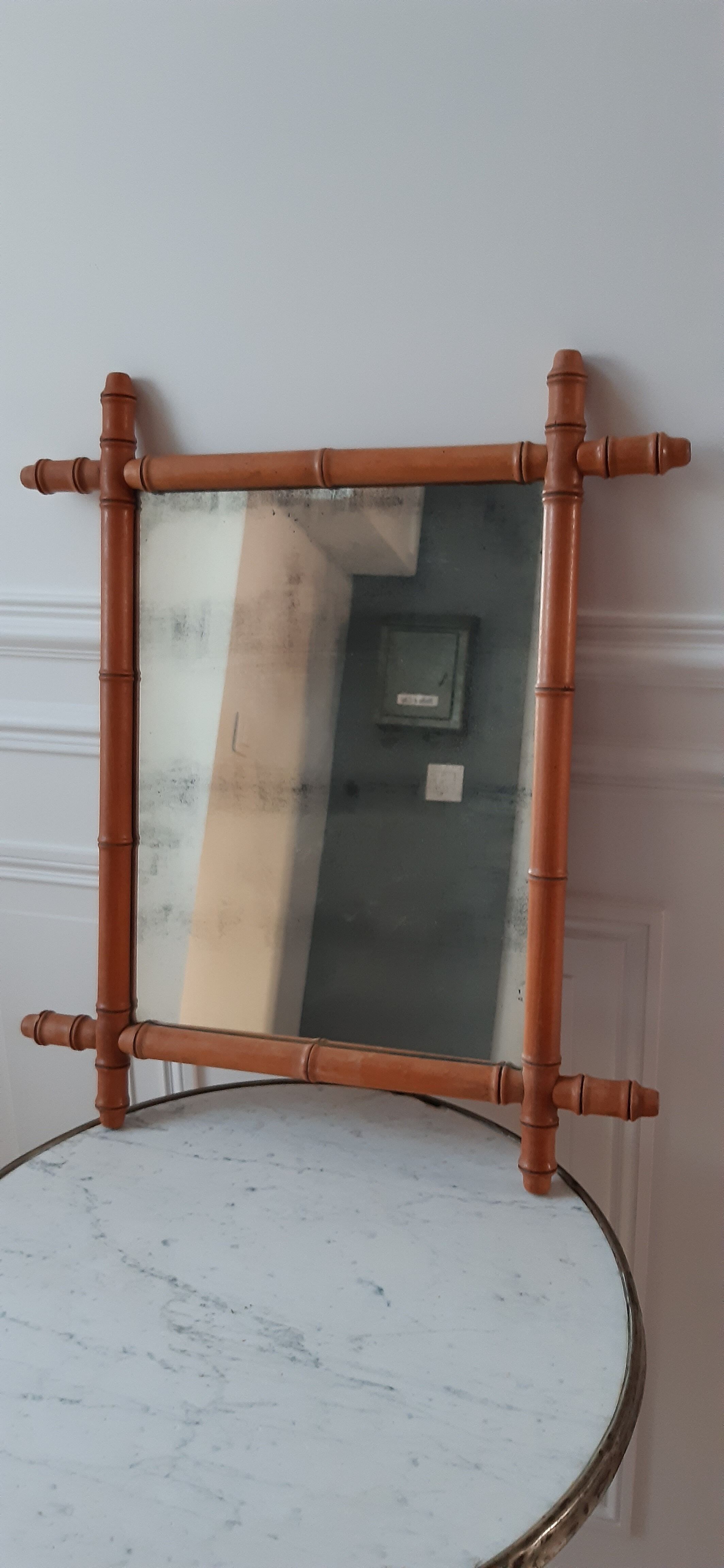 Bamboo barber mirror 20s