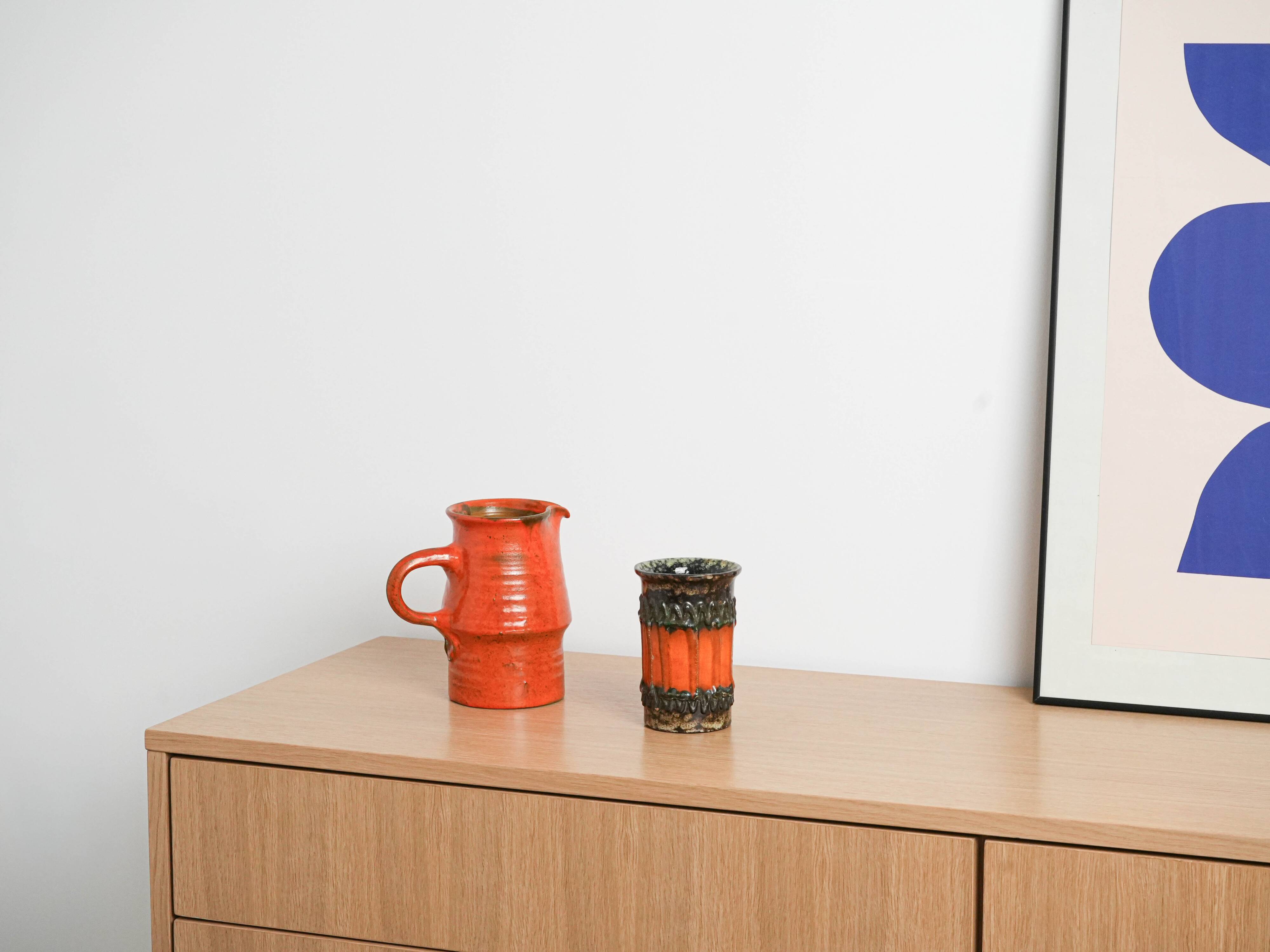 Vase en céramique, design allemand, années 1960, fabriqué en Allemagne