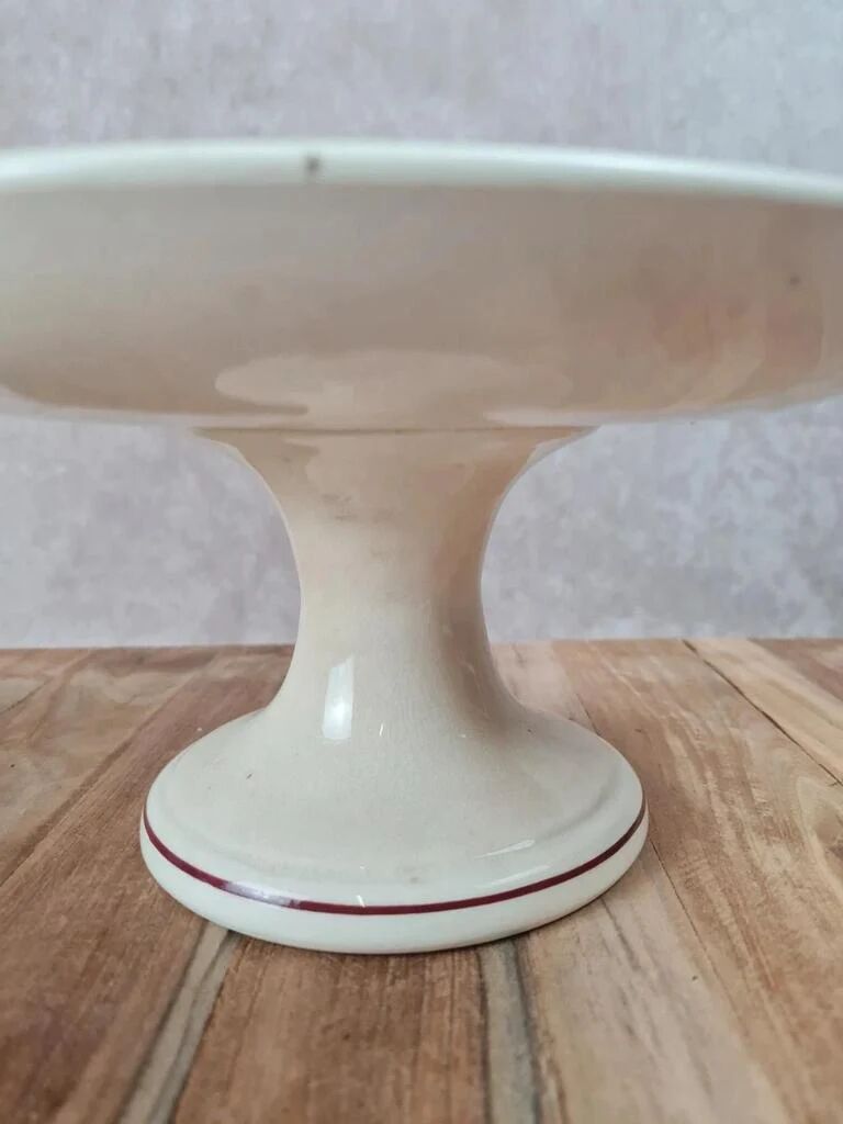 Antique compote dish from Saint-Amand, model "Thalie"