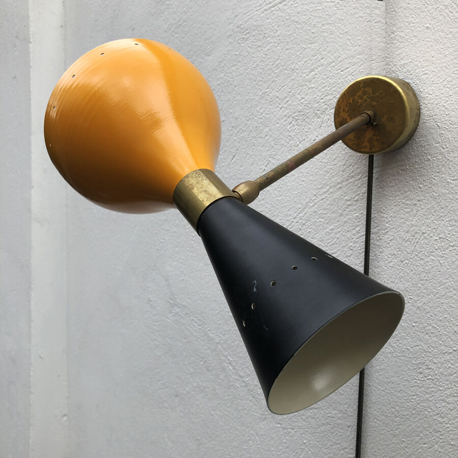 Wall light double blind diabolo