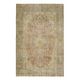 Tapis turc Oushak fait main en laine et coton orange des années 1970 203x312