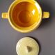 Antique yellow earthenware tea set