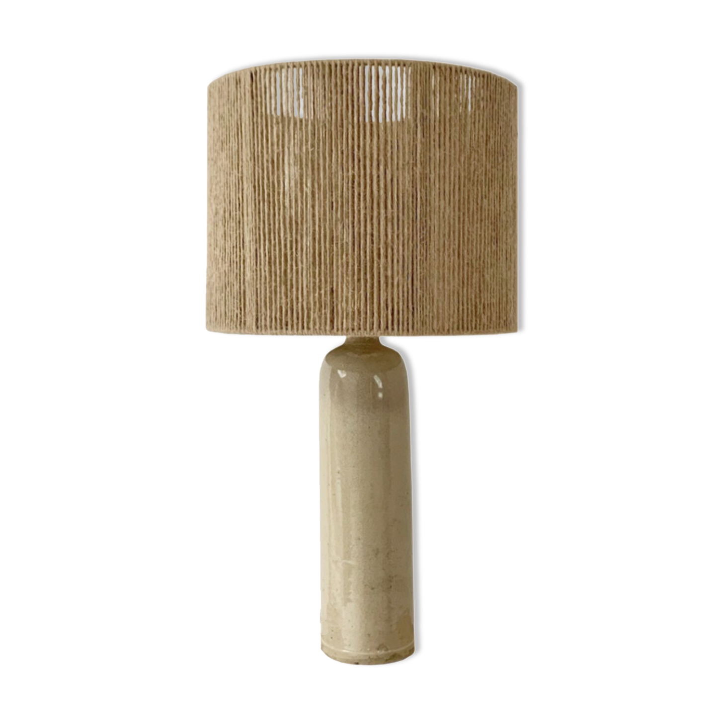 Sandstone lamp and jute string