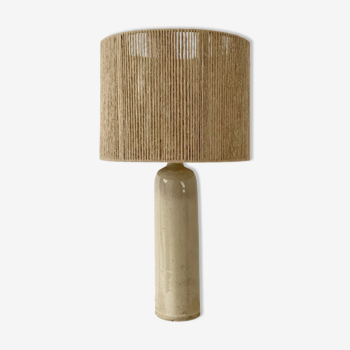 Lampe Grès et Ficelle de jute