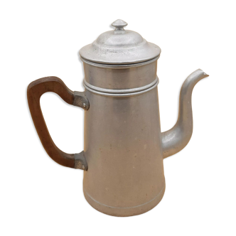 Antique aluminum coffee maker