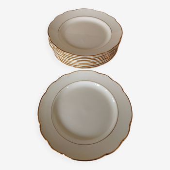 10 Gien “Monaco” flat plates