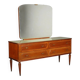 Vintage mahogany veneer chest of drawers design 1950s-1960s