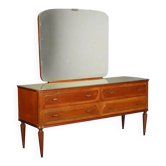 Commode vintage en placage d’acajou design 1950s-1960s