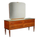 Vintage mahogany veneer chest of drawers design 1950s-1960s