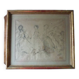Dance, Lithograph numbered 29/240 after NAUDIN