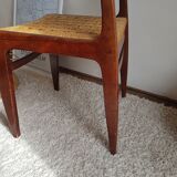 Pair of Scandinavian chairs in braided rope-circa 1960