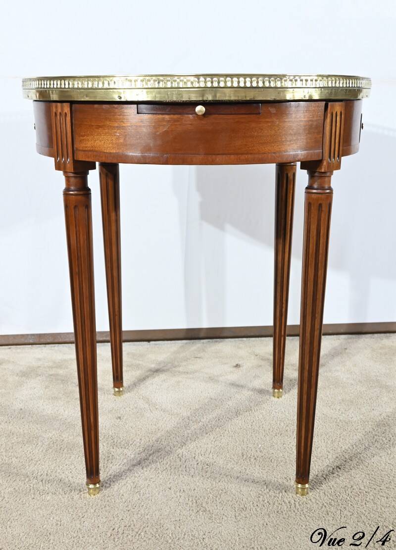 Mahogany Bouillotte Table, Louis XVI style – Mid 20th century