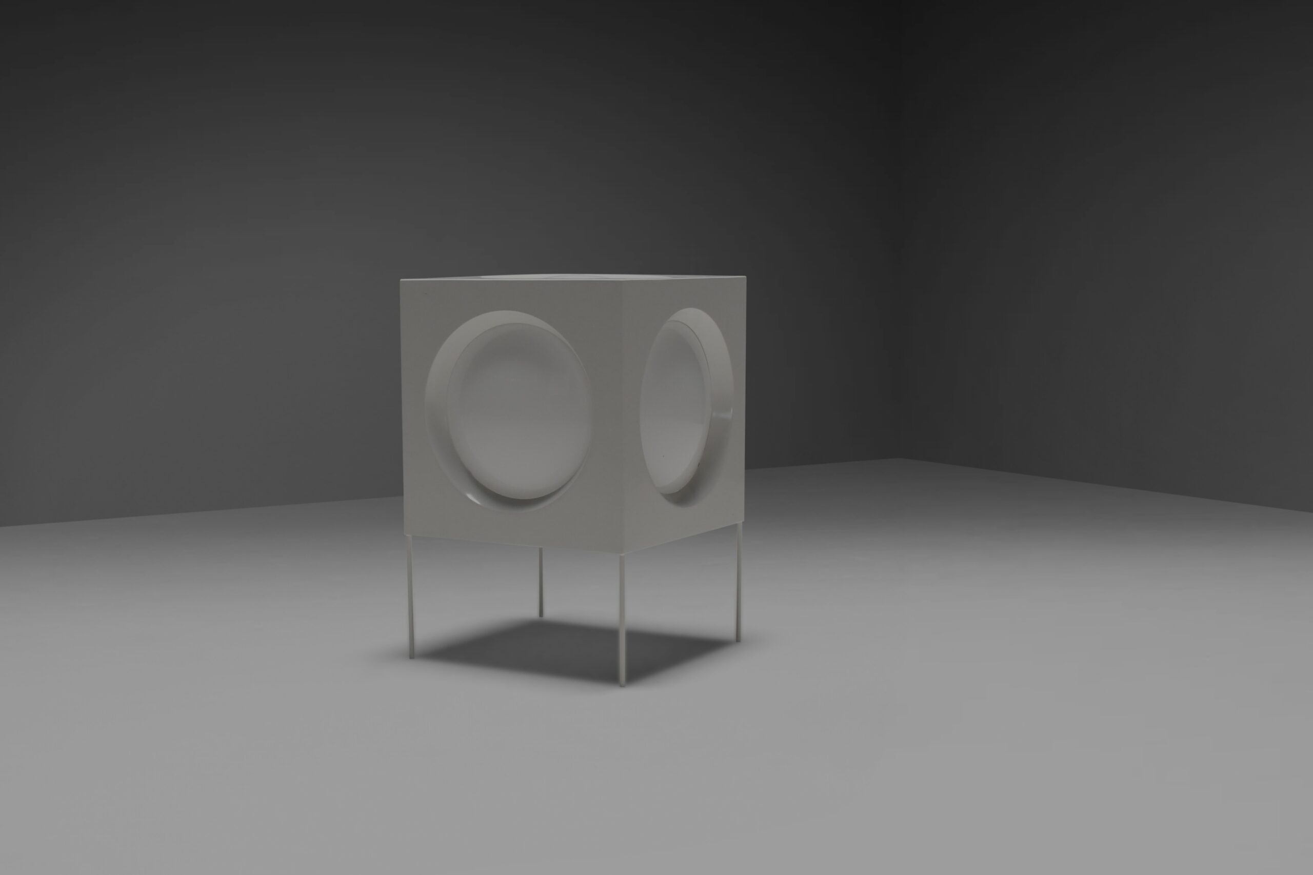 Rare Helvetica floor lamp by Carl Moor for BAG Turgi, Switzerland , 1960s