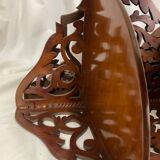 Pair of corner shelf XIX in openwork mahogany napoleon III