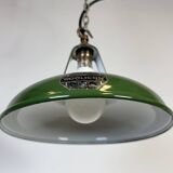 Industrial Green Enamel Factory Pendant Lamp from Coolicon, 1950s